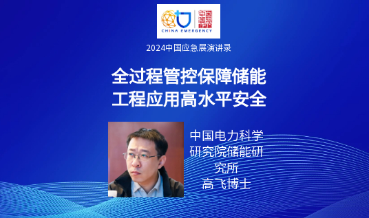 要点+实录｜新能源+储能清静包管手艺专场运动（上）（2024中国应急展回首） 新闻资讯 第11张